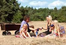Picknick met het gezin op de Veluwe
